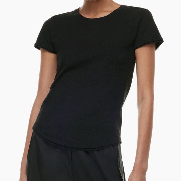 Babaton Tops - Aritzia The Group by Babaton Sundeck Black Cotton T-Shirt